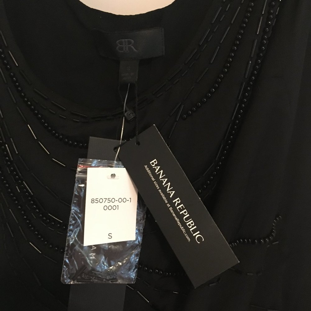 Banana Republic Monogram beaded top size small